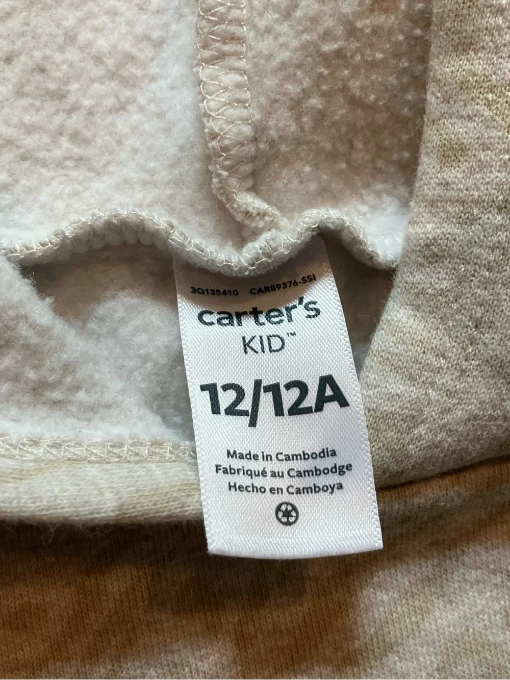 Carters girls size